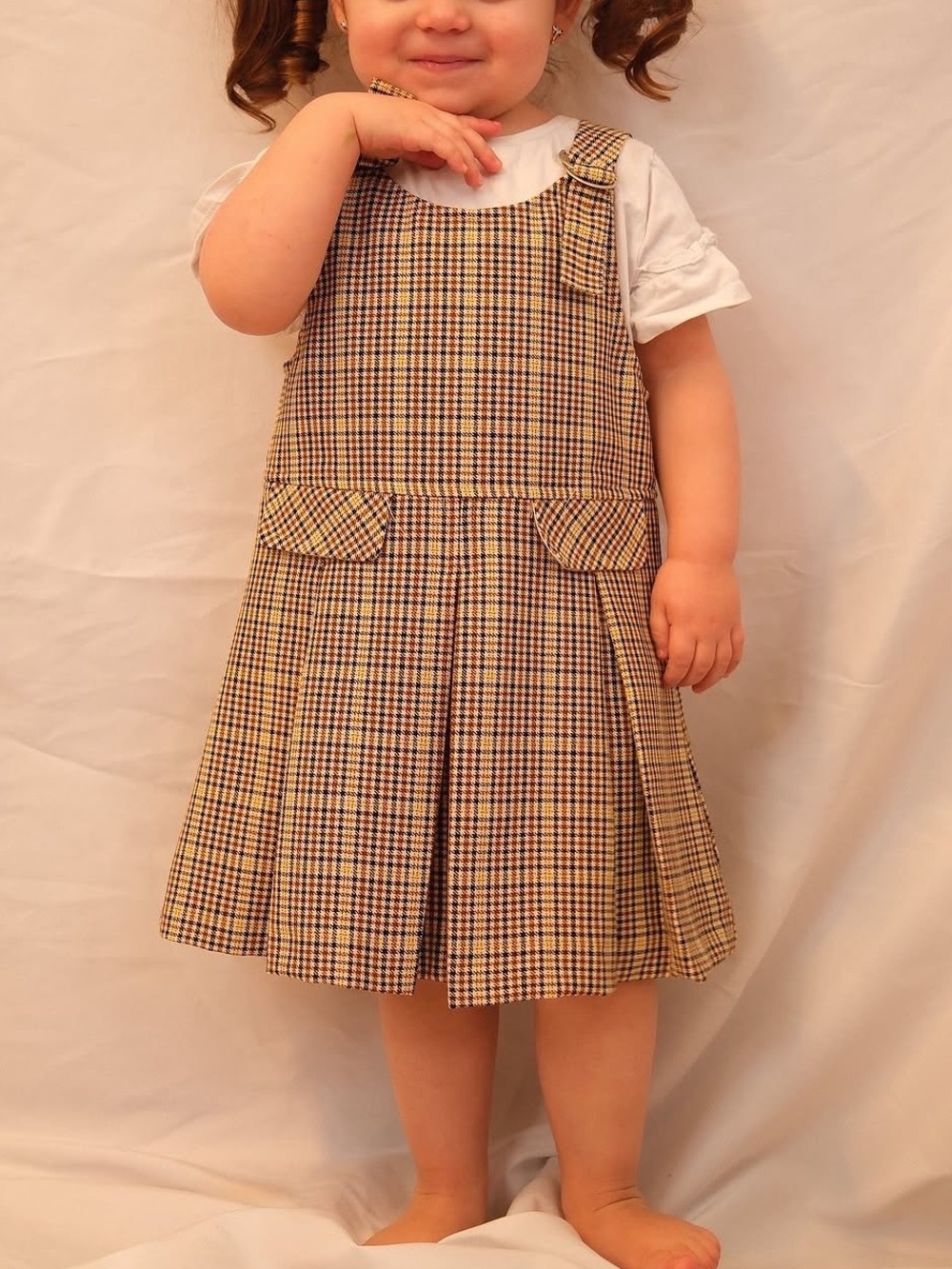Zara Kids Plaid Pinafore Dress - Size 2 - NWT